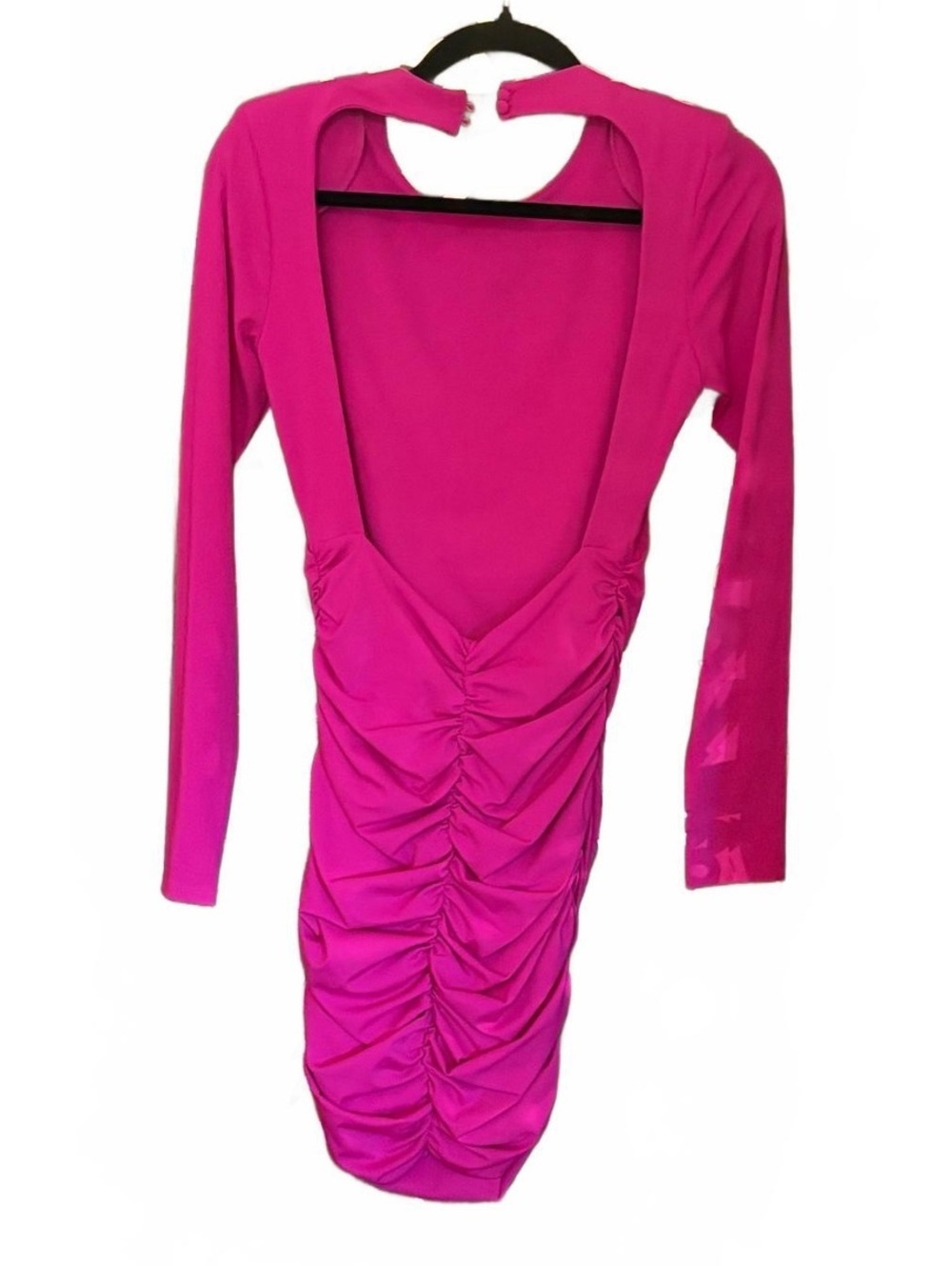 Bardot Women's Pink Ruched Bodycon Dress, Size S